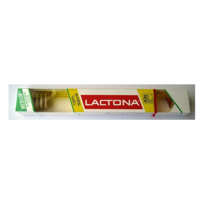 Lactona Natural Medium 3-Row Toothbrush
