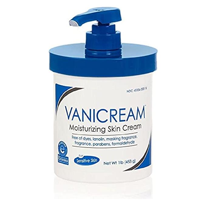 Vanicream Moisturizing Skin Cream with Pump Dispenser 16 Oz