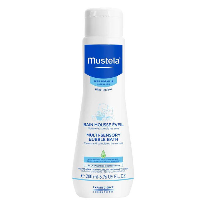 Mustela Multi-Sensory Bubble Bath For Normal Skin 6.76 Oz.