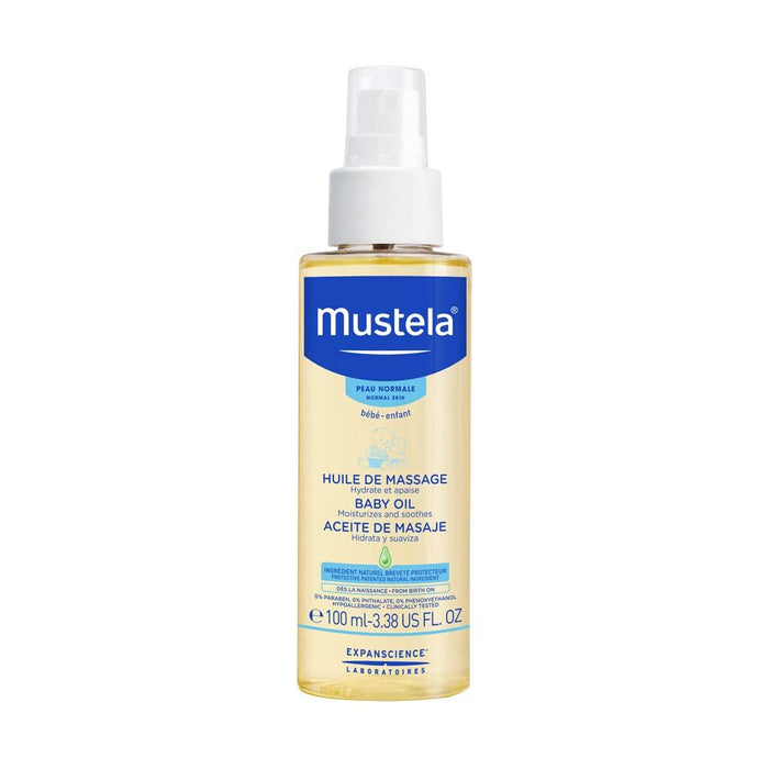Mustela Baby Moisturizing Oil with Natural Avocado Oil 3.4 oz