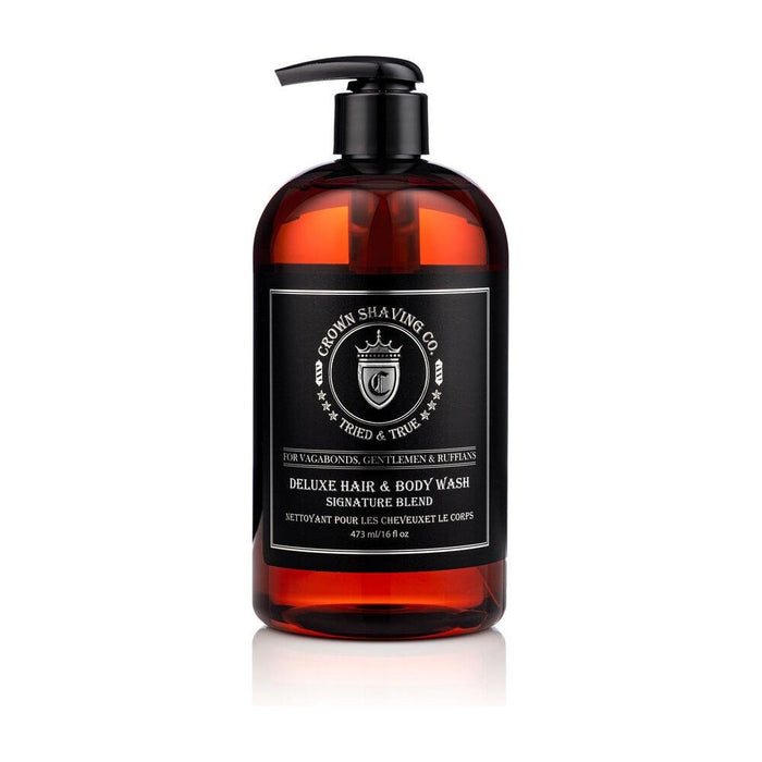 Crown Shaving Co. Deluxe Hair & Body Wash Signature Blend 16 Oz