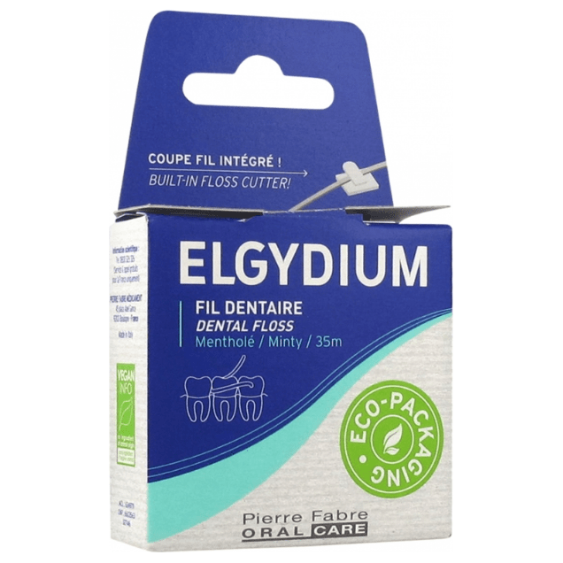 Elgydium Elgydium menthol waxed dental floss 35 m Dental Floss