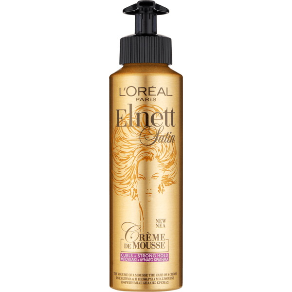 Elnett L'Oreal Elnett Satin Strong Hold Curl Creme Mousse 200Ml Curl Creme Mousse
