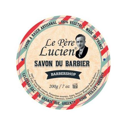 Le Pere Lucien Italian Barbershop Shaving Soap Steel Box 200G