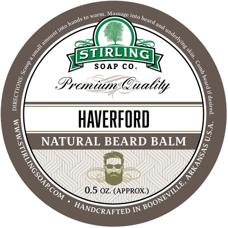 Stirling Soap Co. Haverford Beard Balm 3 Oz
