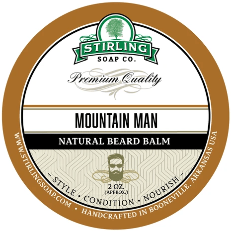 Stirling Soap Co. Mountain Man Beard Balm 3 Oz