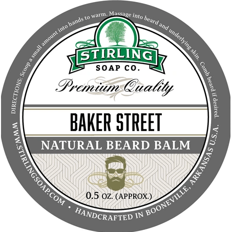 Stirling Soap Co. Baker Street Beard Balm 3 Oz