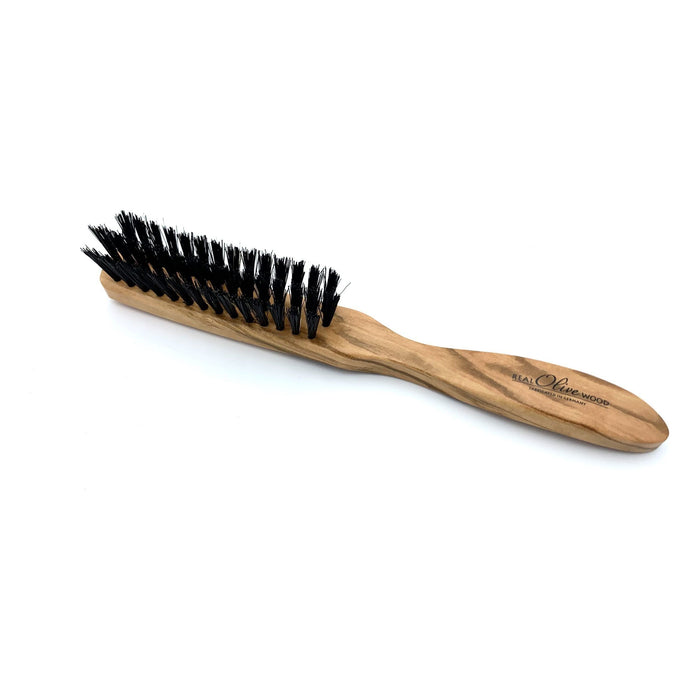 Dural Hair Brush 3 Rows Olive Wood Boar Bristles