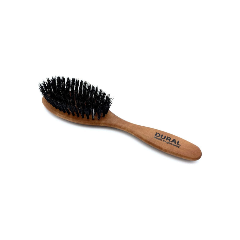 Dural Dural Hair Brush Pear Wood Natural Bristles Hair Brush Black
