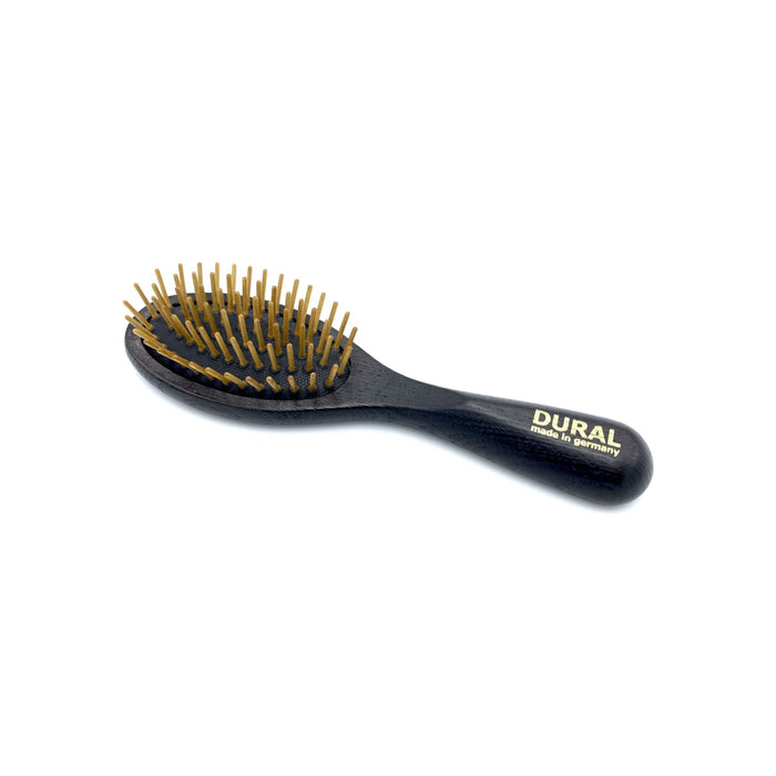 Dural hair Brush For Styling & Care Rubber Cushion With Wooden Pins Ash Wood