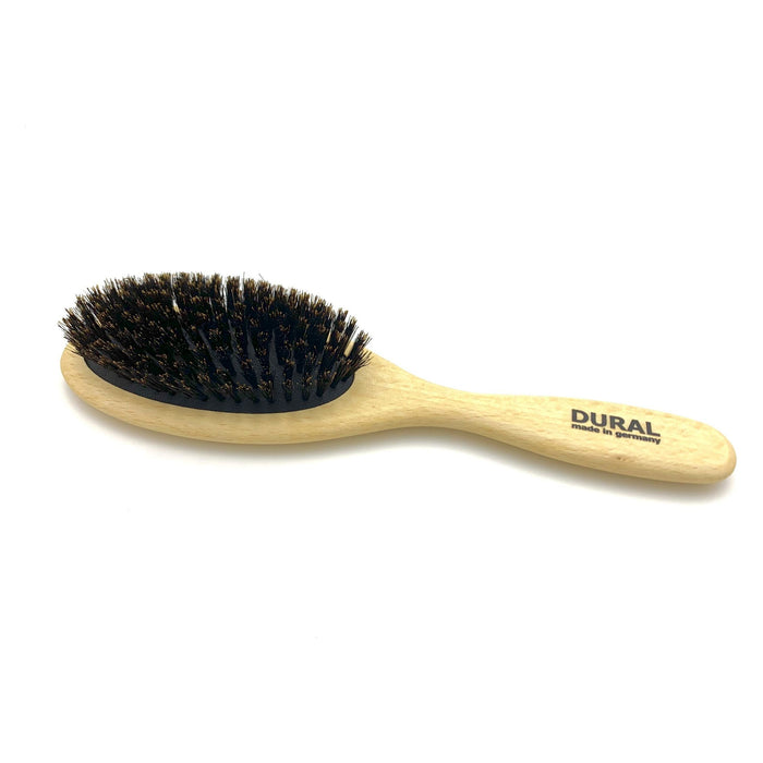Dural Hairbrush For Styling & Care Rubber Cushion Wild Boar Bristle Beech Wood