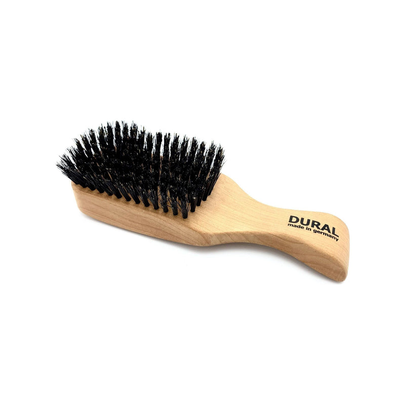 Dural Dural Men's Brush 9 Rows Pear Wood Boar Bristle Hair Brush Tan
