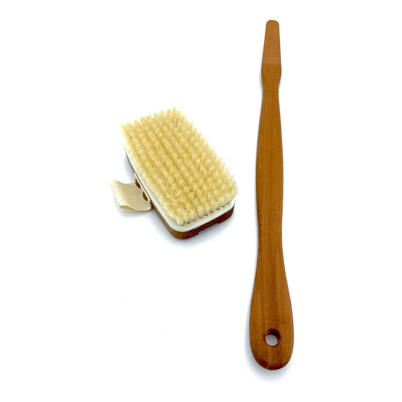 Dural Dural Bath Brush Pure Natural Bristles Pear Wood Bath Brush Tan