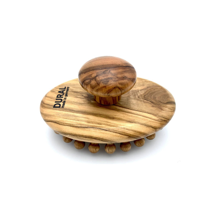 Dural Massage Brush Olive Wood Wooden Knobbles