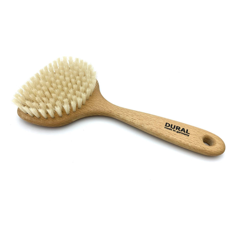 Dural Dural sauna & Massage Brush Pure Natural Bristles Beech Wood Massage Brush Tan