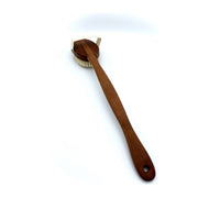 Dural Dural Bath Brush Pure Natural Bristles Pear Wood Bath Brush Saddle Brown