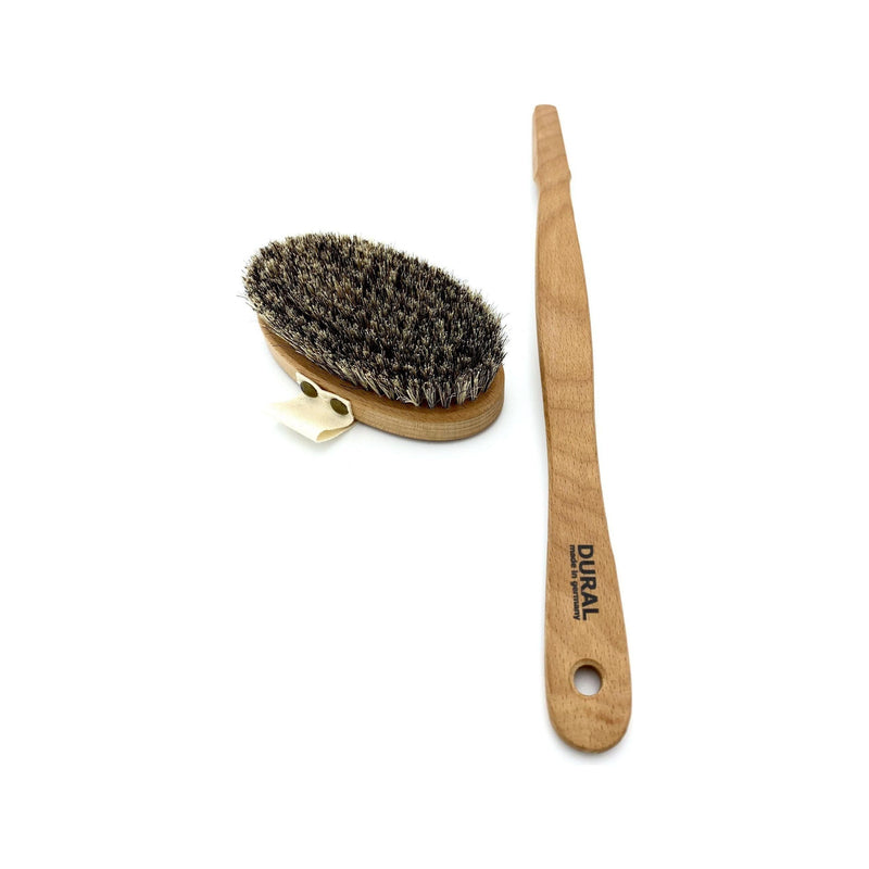 Dural Dural Bath Brush Horse hair Sisal Bristles Steamed Beech Wood Bath Brush