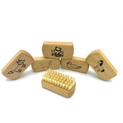 Dural Dural Nail Brush For Children Pure Natural Bristles Beech Wood (mixed designs) Nail Brush Dark Khaki