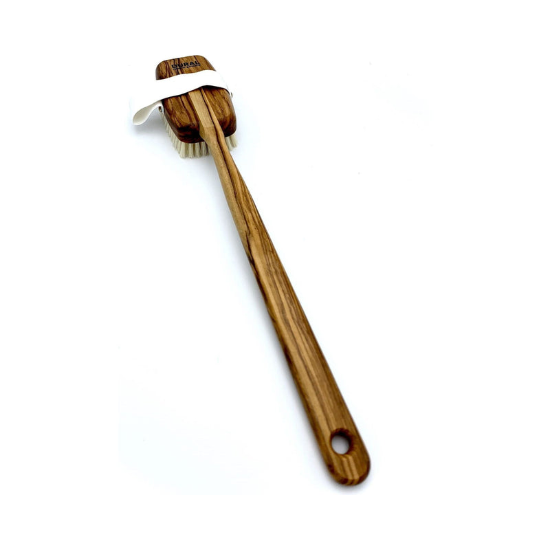 Dural Dural Bath & Massage Brush Light Natural Bristles Olive Wood Bath & Massage Brush