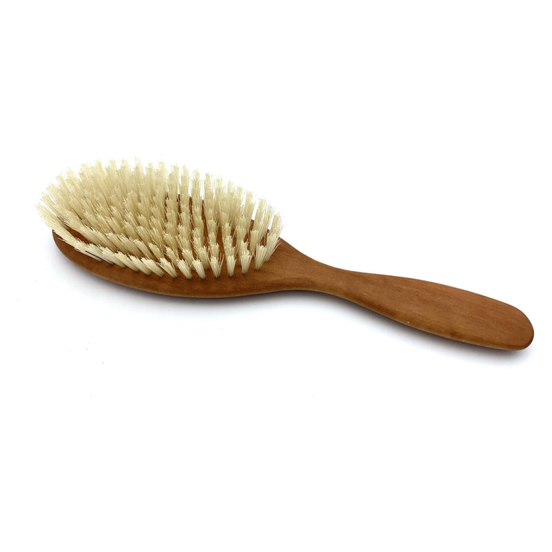Dural Dural Hair Brush 10 Rows Pear Wood Light Natural Bristles Hair Brush Dark Khaki
