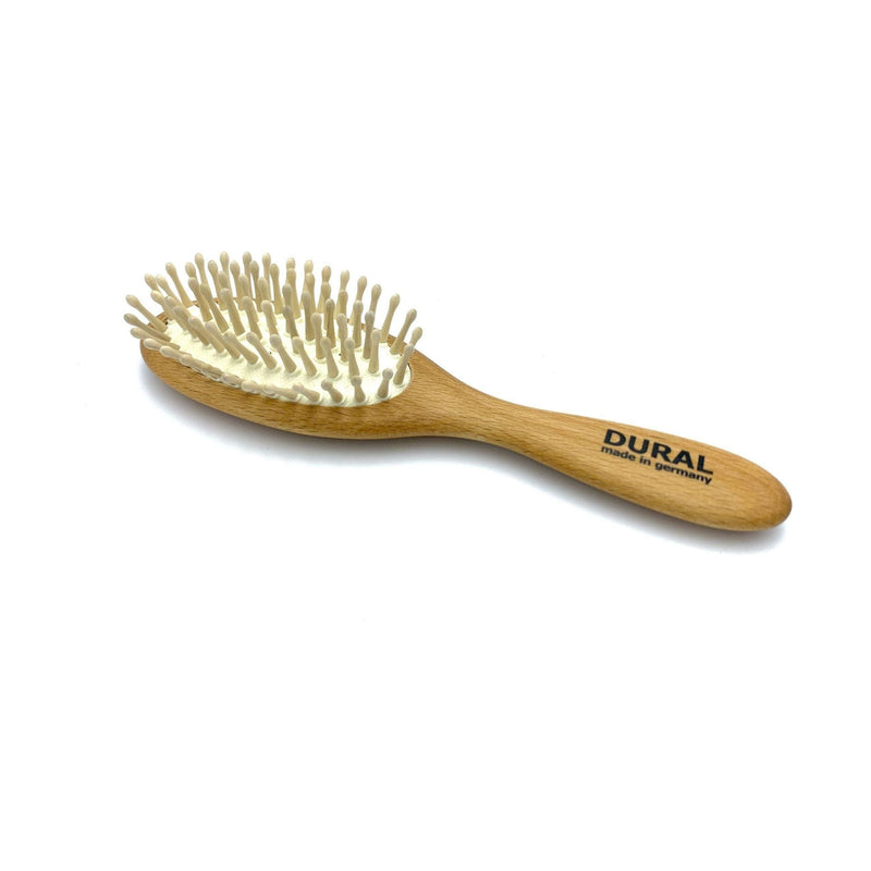 Dural Dural Cushion Hair Brush Beech Wood Hair Brush Dark Khaki