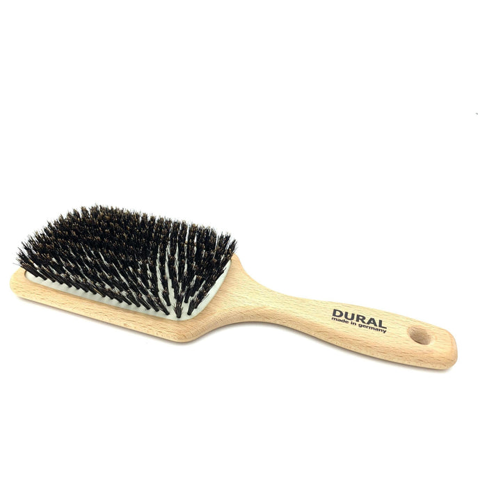 Dural Paddle Brush For Styling & Care  Wild Boar Bristles Beech Wood