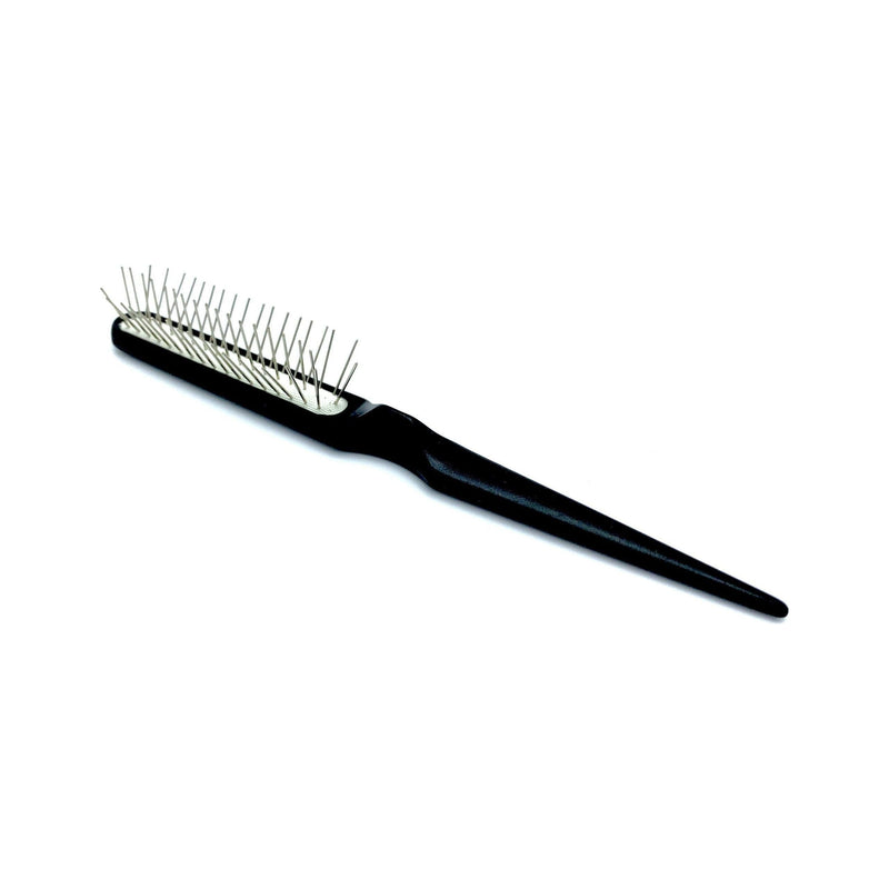 Dural Dural Backcomb Hair Brush For Styling Steel Pins plastic Hair Brush Black
