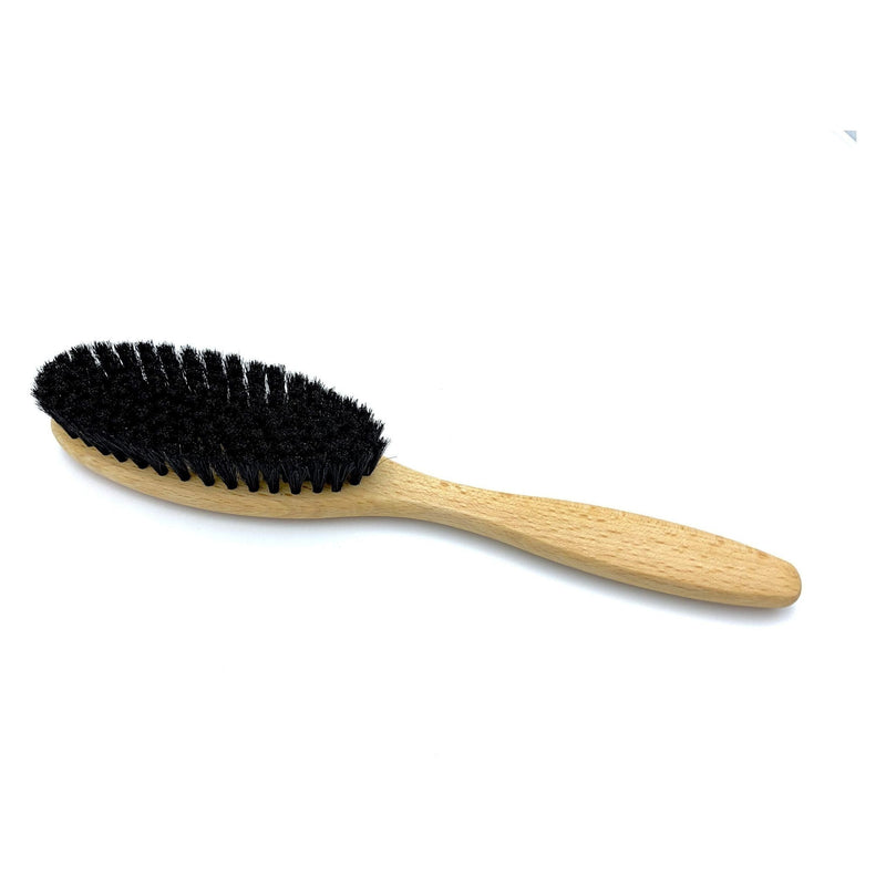 Dural Dural Cloth Brush Natural Bristles Beech Wood Cleaning Brush Black