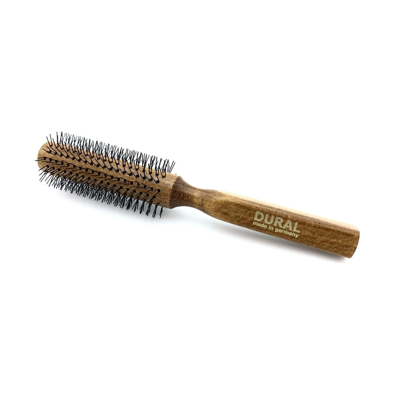 Dural Dural round Styler Hair Brush For Styling Nylon Pins Beech Wood Hair Brush
