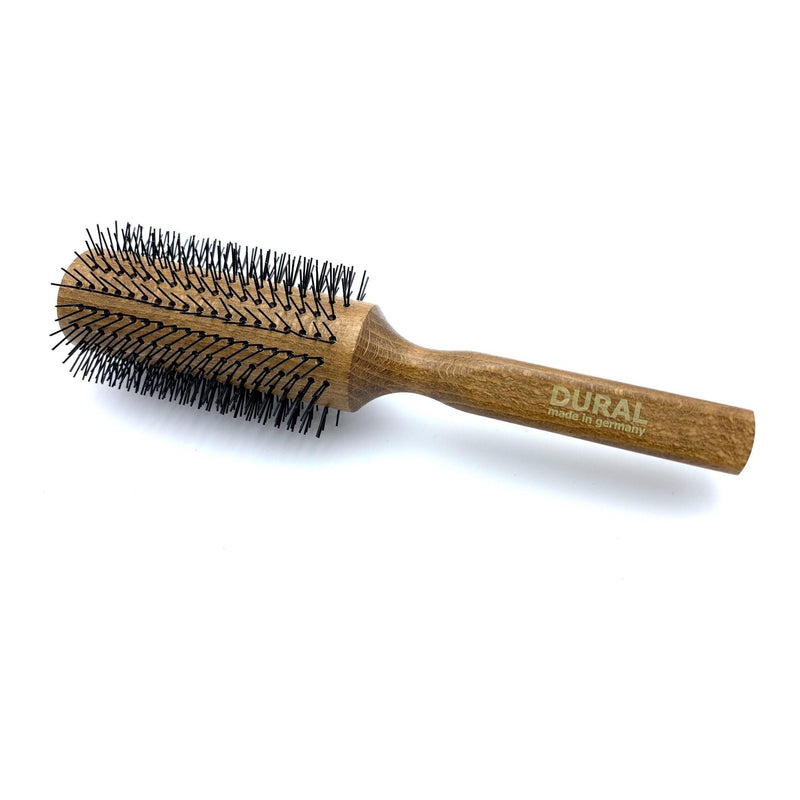 Dural Dural Hair Brush For Styling Nylon Pins Beech Wood Hair Brush