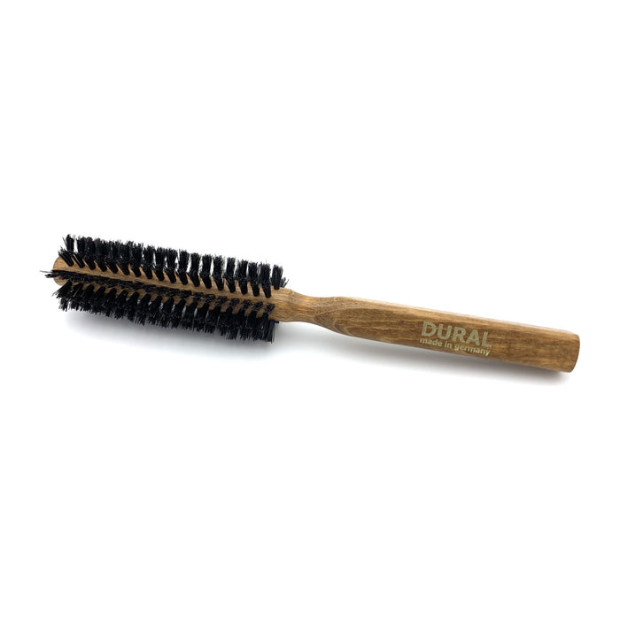 Dural Round Styler Hair Brush For Styling & Care Boar Bristles Beech Wood