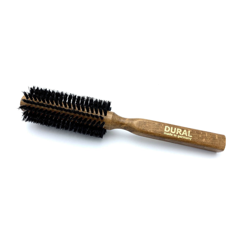 Dural Dural Round Styler Hair Brush For Styling & Care Boar Bristles Beech Wood Hair Brush