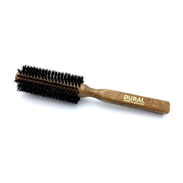 Dural Round Styler Hair Brush For Styling & Care Boar Bristles Beech Wood