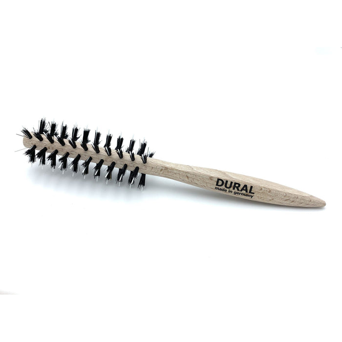 Dural Pin-Styler Hair Brush For Styling & Care Boar Bristles & White Nylon Pin Beech Wood
