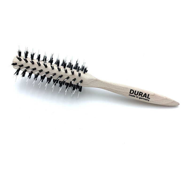 Dural Dural Pin Styler hair Brush for Styling & Care Boar Bristler & White Nylon pin beech Wood Hair Brush