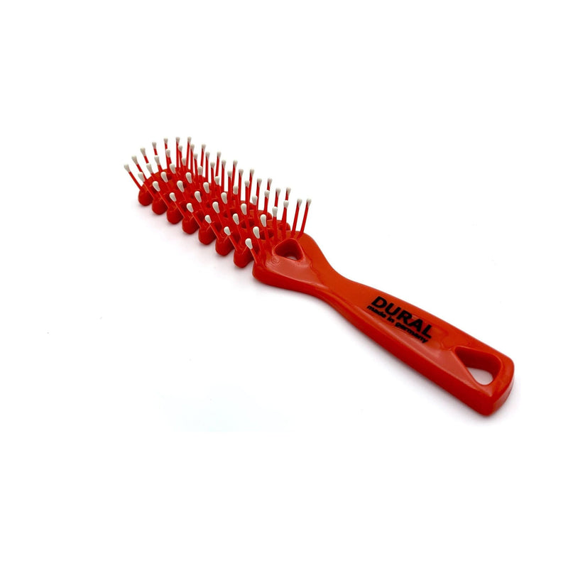 Dural Dural Hair Brush For Styling & Care Plastic Nylon Pins with Ball Tips Hair Brush Firebrick