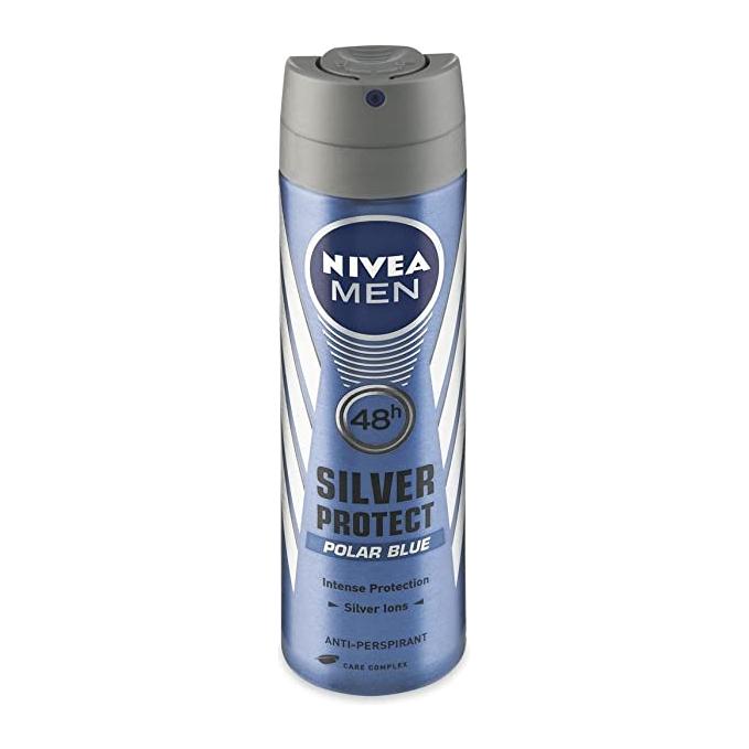 Nivea Men Silver Protect Polar Blue 48 Hr Anti-perspirant Spray 150 Ml