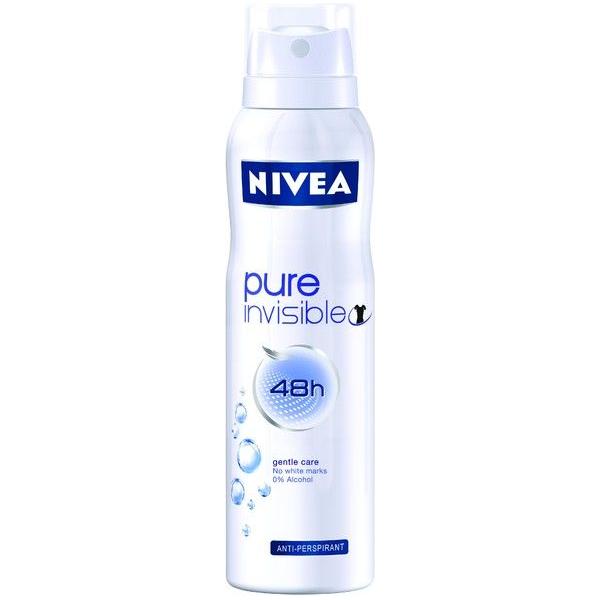 Nivea Pure Invisible 48 Hour Spray On For Women Antiperspirant 150 Ml