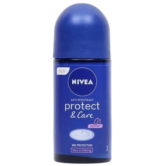 Nivea Protect & Care Deodorant Antiperspirant Roll On For Women 50ml