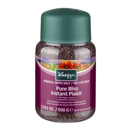 Kneipp Pure Bliss Red Poppy and Mineral Bath Salt 17.6 Oz