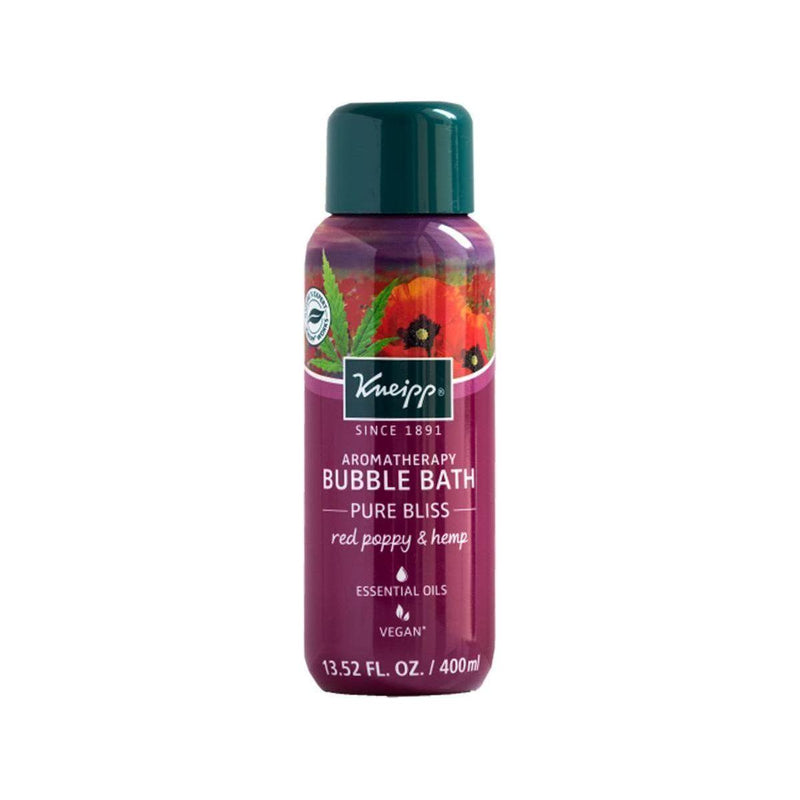 Kneipp Kneipp Red Poppy and Hemp Bubble Bath, 13.52 fl oz Bubble Bath Dim Gray