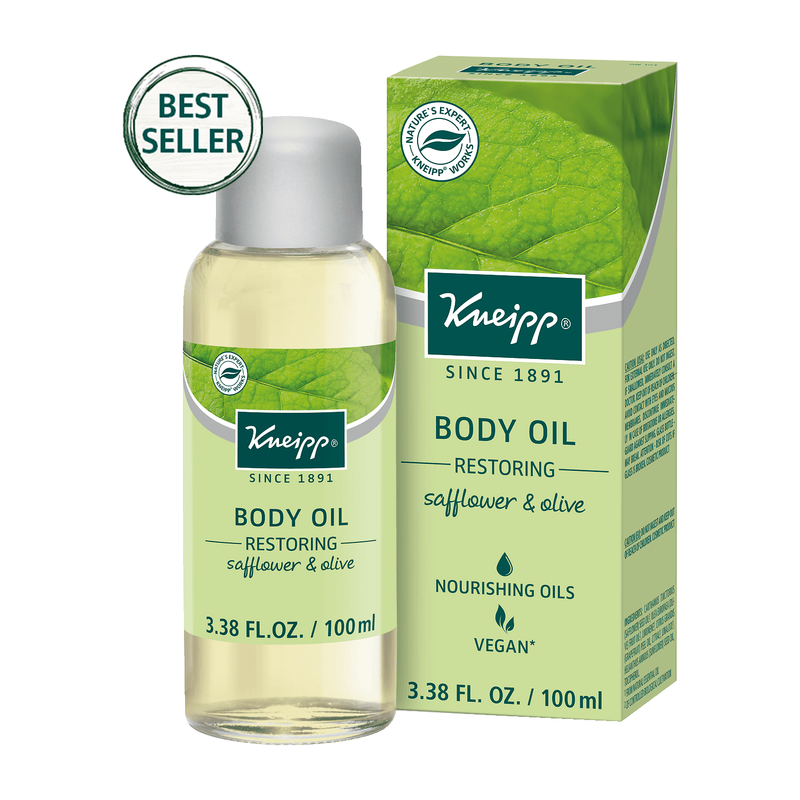 Kneipp Kneipp Restoring Body Oil Vegan Safflower & Olive 3.38 Oz Body Oil Tan