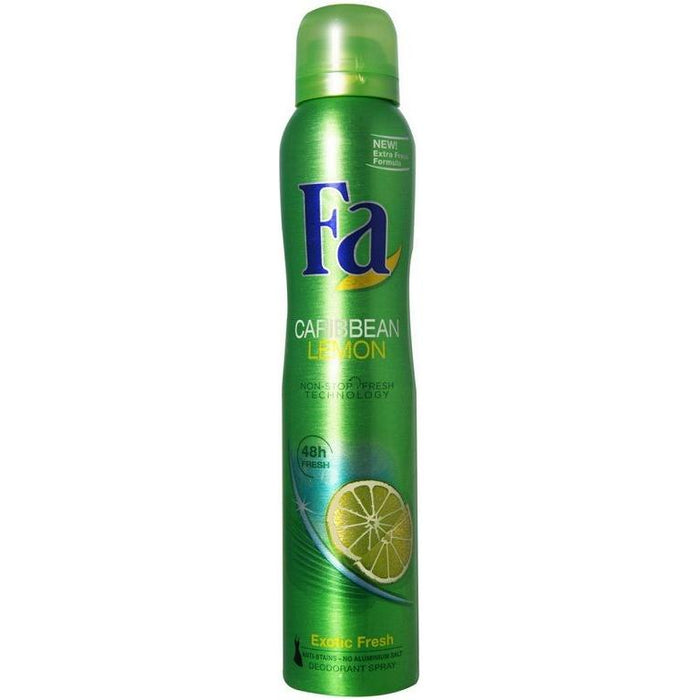 Fa Deodorant Spray Caribbean Lemon 6.75 Oz