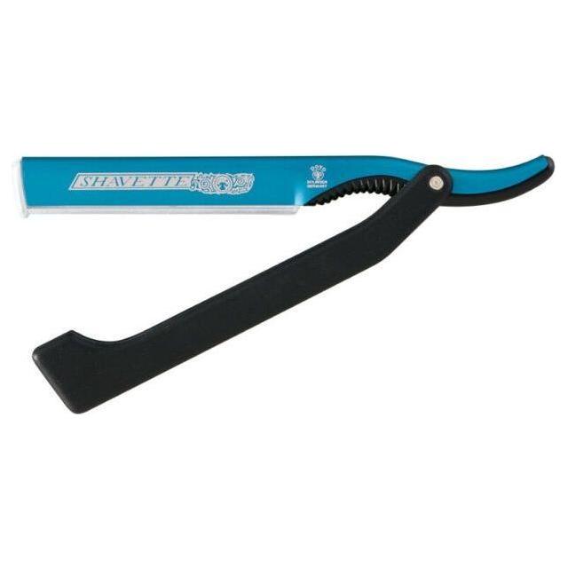 Dovo Dovo Blue Shavette Satin Finish Straight Razor With Red Holder DOV2010140 Straight Razor