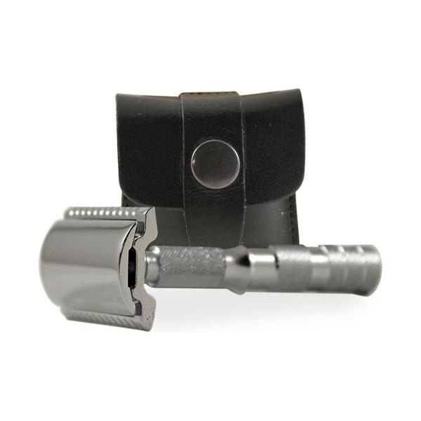 Merkur Merkur Double Edge Safety Razor Straight Cut Chrome Travel Size Mk-33000 Safety Razor