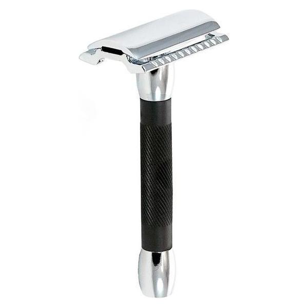 Merkur Merkur 30C Chrome with Black Rubber Handle Safety Razor [30 011] Safety Razor