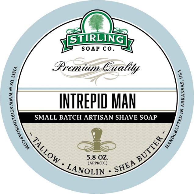 Stirling Soap Co. Intrepid Man Shave Soap Jar 5.8 oz