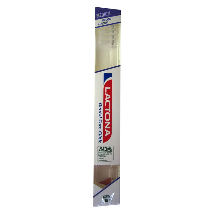 Lactona Medium Nylon M40 4-Row Toothbrush