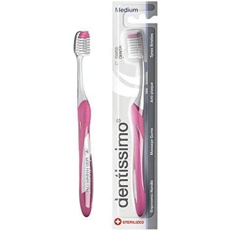 Dentissimo Dentissimo Toothbrush Medium Pink Toothbrush