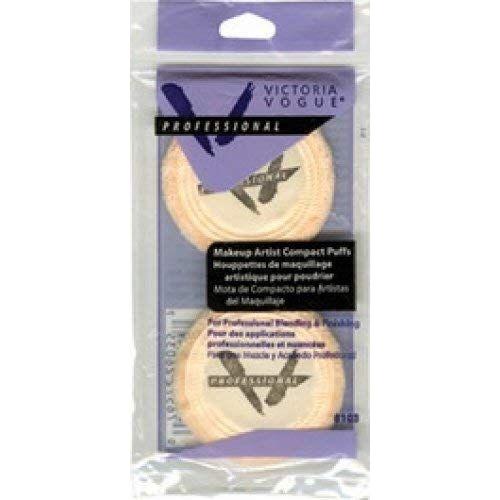 Victoria Vogue Victoria Vogue Makeup Artist Compact Puffs #103 2 Pc Makeup Tools